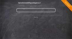 Desktop Screenshot of ilpiccolomuseodellagrandeguerra.it